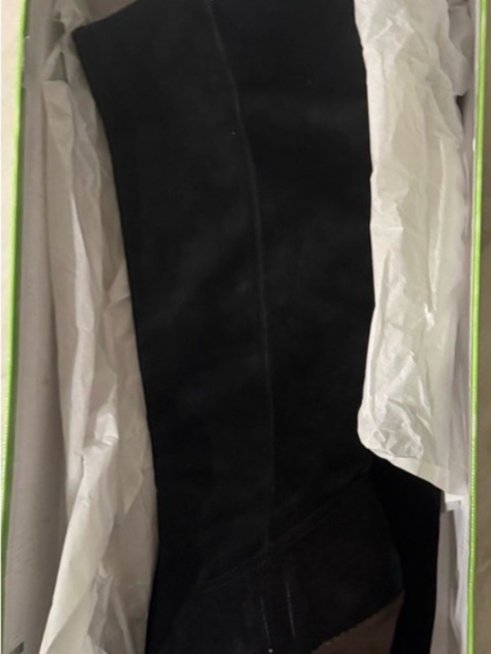 Sam Edelman Black Suede Over-the-Knee Western Boots - Picture 3 of 6